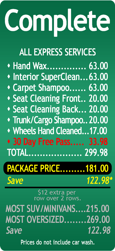 interior car detailing near me prices