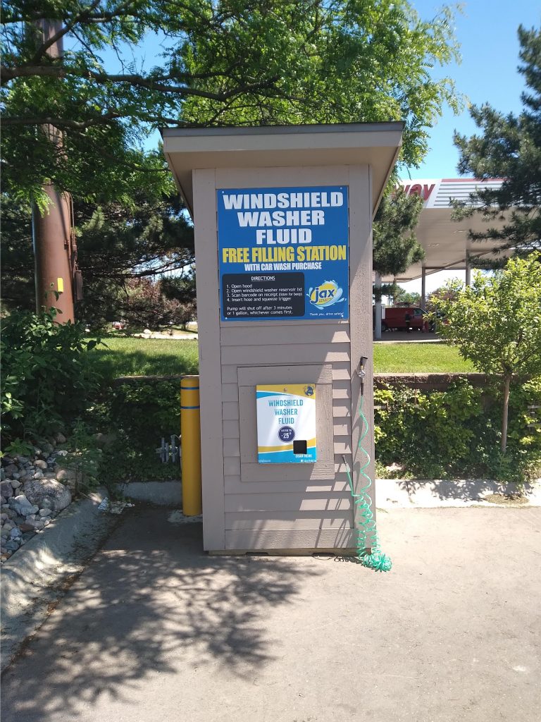 Windshield Solvent Dispenser